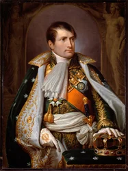 Ritratto di Napoleone Bonaparte in costume da re d
