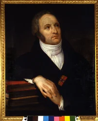 Ritratto di Vincenzo Monti (1754 - 1828), poeta italiano. Dipinto di Andrea Appiani (1754-1819). 1809. Pinacoteca di Brera, Milano