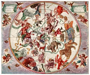Planisfero celeste: emisfero settentrionale, c1880