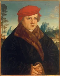 Ritratto di un uomo con berretto rosso