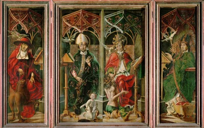 Quattro Padri della Chiesa (olio su tavola)