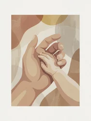 Dolce abbraccio dei genitori