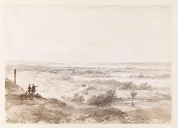 Una veduta lontana di Noordwijk