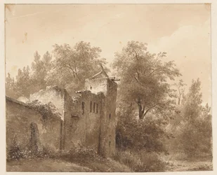 Rovina in un paesaggio
