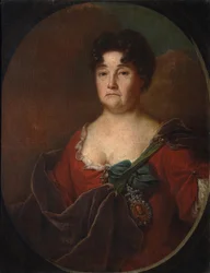 Ritratto della contessa Anastasia Petrovna Golitsyna 1665-1729, nata Prozorovskaya, 1728