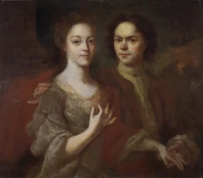 Autoritratto con la moglie, c. 1729