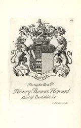 Stemma e cresta del nobile Henry Bowes Howard