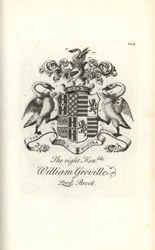 Stemma e cresta del molto onorevole William Greville, 7° Barone Brooke