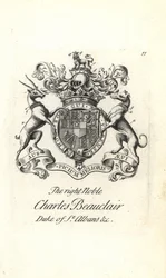 Stemma e cresta del nobile Charles Beauclerk
