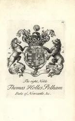 Stemma e cresta del nobile Thomas Holles Pelham