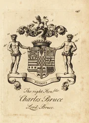 Stemma del Onorevole Charles Bruce, Lord Bruce, 3° Conte di Ailesbury, 4° Conte di Elgin