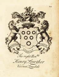 Stemma del Onorevole Henry Lowther, 3° Visconte Lonsdale (1694-1751)