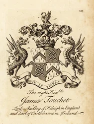 Stemma del Diritto Onorevole James Touchet, Lord Audley di Heleigh in Inghilterra, 6º Conte di Castlehaven in Irlanda, morto nel 1740