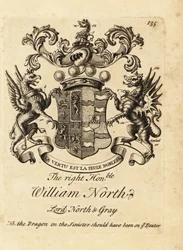 Stemma del Diritto Onorevole William North, Lord North & Gray, 6º Barone North, 2º Barone Grey