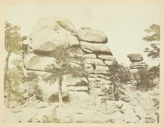 Roccia di granito, stazione di Buford, monti Laramie
