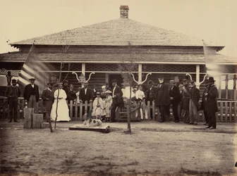 Piastra 11. Il generale Grant e il gruppo a Fort Sanders, 1869 (foto)
