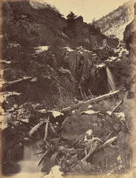 Piastra 46. Canone di City Creek, vicino alle cascate di City Creek, 1869 (foto)