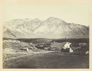La catena Wasatch delle Montagne Rocciose, dai lanifici di Brigham Young