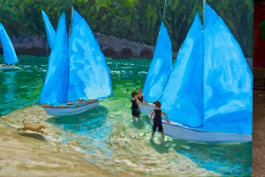 Vele blu, Looe, 2018