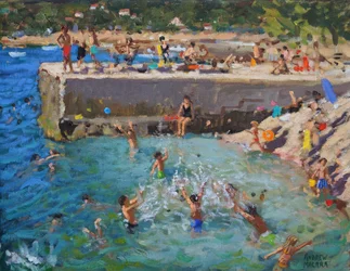 Divertimento in mare, Rovigno, Croazia, 2016