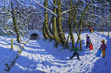 Andare in slitta, Calke Abbey