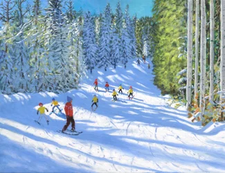 Lezione di sci, Samoens, Francia, 2020