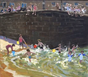 Schizzi nel porto di Tenby, 2016