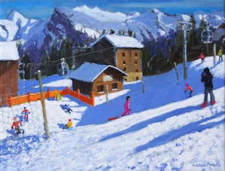 La pista di pattinaggio, Samoens, Francia, 2022