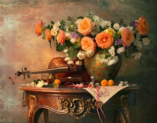 Rose romantiche e violino