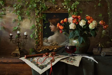Ritratto romantico di natura morta