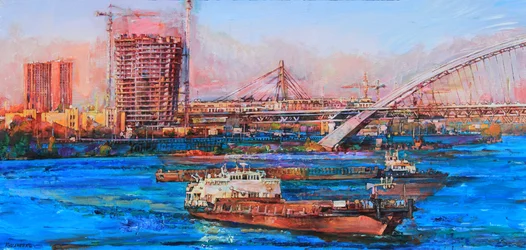 Il fiume della città pulsante