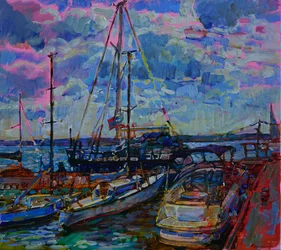 Barche del Vibrant Harbor