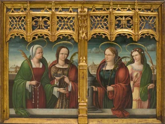 Le sante Apollonia, Lucia e Barbara e un