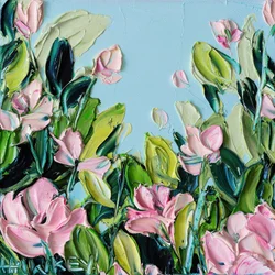 Petali rosa, cielo azzurro