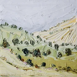 Colline verdeggianti ondulate
