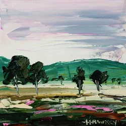 Alberi della campagna dai colori vivaci