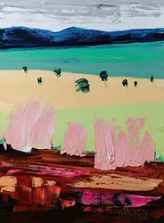Paesaggio dai colori vivaci e dalle texture variegate