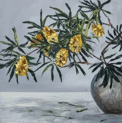 Natura morta con banksia gialla