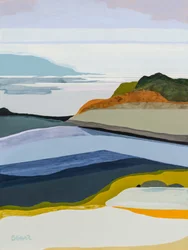 Paesaggio costiero astratto