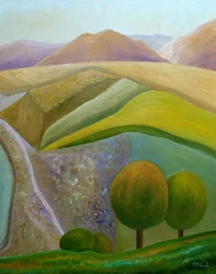 Astratto: Colline di campagna