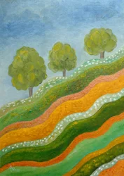 Colline ondulate e colorate