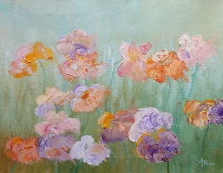 Fiori colorati e ricchi di texture