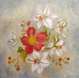 Eleganti gigli bianchi