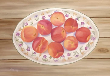 Pesche su un vassoio