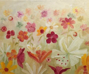 Un giardino fiorito dai colori vivaci