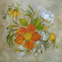 Mazzo di fiori vintage