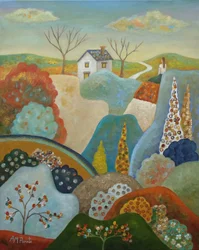 Cottage dal paesaggio stravagante