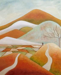 Donna sulla collina d