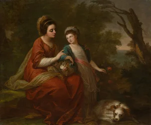 Signora Hugh Morgan e sua figlia