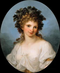 Autoritratto come Baccante, prima del 1786
